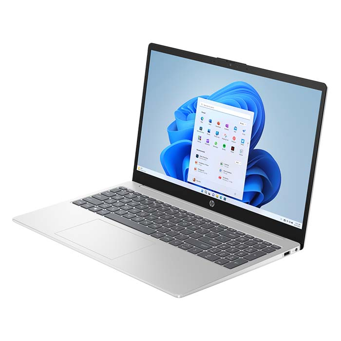 ⁦لاب توب اتش بي 15 المعالج انتل كور آي 3-1315U الرامات 4 جيجابايت سعة التخزين 256 جيجابايت بايت اس اس دي كرت الشاشة انتل اريس اكس الشاشة 15.6 بوصه فل اتش دي 1920x1080 نظام التشغيل دوس - فضي⁩ - الصورة ⁦3⁩